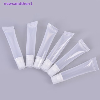 Newsandthen1 20 ชิ้น 8 มล. หลอดลิปบาล์มเปล่า นุ่ม แต่งหน้า บีบ ใส ลิปกลอส ดี