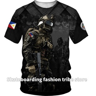 เสื้อยืด ลาย AIRBORNE TACTICAL