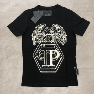 ✅Philipp plein tee Rhinestone round neck t-shirt_01