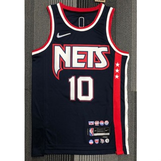 เสื้อกีฬาบาสเก็ตบอล nba Brooklyn Nets No.10 สีน้ําเงินเข้ม 2022