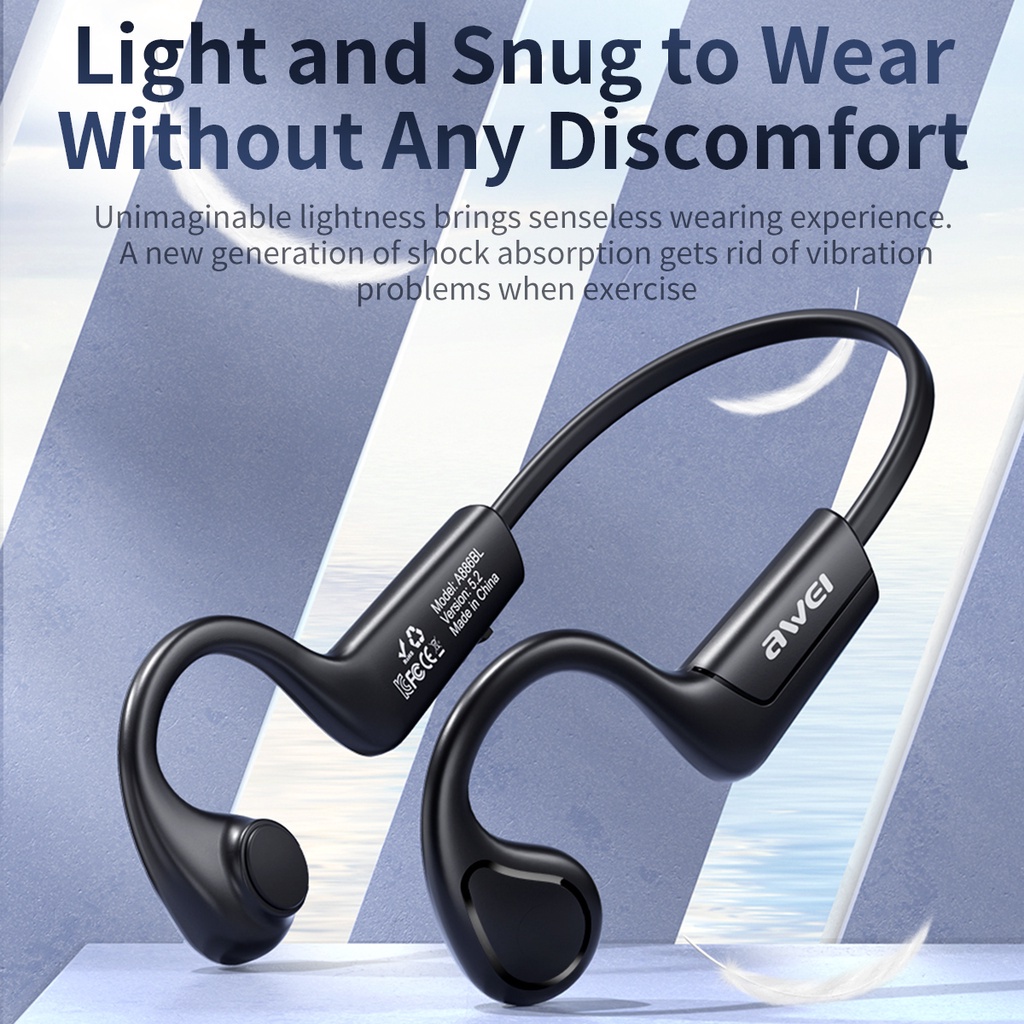 Awei A886BL หูฟังบลูทูธไร้สาย Air Conduction Bluetooth Earphone แยกเสียงซ้ายขวา มีไมค์