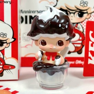 【ของแท้】POPMART Kfc x Dimoo Limited Series กล่องสุ่ม ตุ๊กตาฟิกเกอร์ เครื่องประดับ ของขวัญ