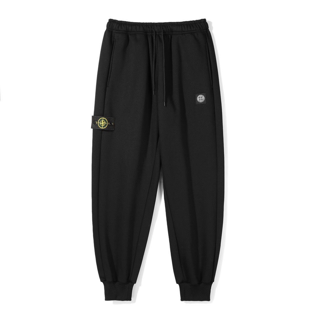 Stone Island กางเกงวอร์มดึงสาย_unisex ลายเส้นเข็มทิศ