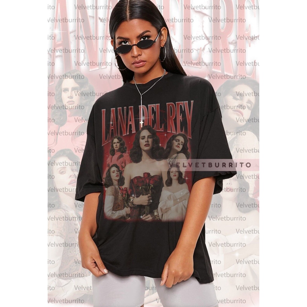 เสื้อ Lana Del Rey เสื้อยืด Unisex สไตล์วินเทจ Lana Del Rey สําหรับแฟนๆ