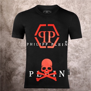 New Fashion Summer Philipp Pleins Short Sleeve T-shirt Men Rhinestone Skull letter Pattern T-shirt_01