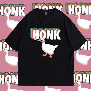 (🔥พร้อมส่ง🔥)เสื้อ DUCK HONK  COTTON 100 %  มีทั้งทรง ปกติ และ OVERSIZE