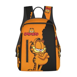 Garfield กระเป๋าเป้สะพายหลัง พิมพ์ลาย น้ําหนักเบา 14.7 นิ้ว สําหรับผู้ชาย ผู้หญิง ใส่แล็ปท็อป เดินทาง เดินป่า ของขวัญ