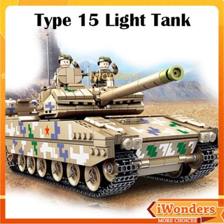 ถังไฟ แบบที่ 15 639001 Viii Maus T28 บล็อคตัวต่อ Challenger II DF-17 T-90 M60 Leopard 2 Type99 ของเล่นสําหรับเด็กผู้ชาย