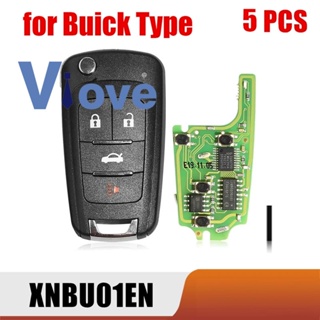 Xhorse XNBU01EN รีโมตกุญแจไร้สาย 4 ปุ่ม สําหรับ VVDI 5 ชิ้น ต่อล็อต