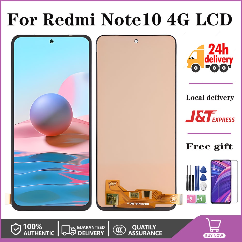 ของแท้ อะไหล่หน้าจอสัมผัส Lcd สําหรับ Xiaomi Redmi Note 10 4G Redmi Note 10S Redmi Note 11 SE