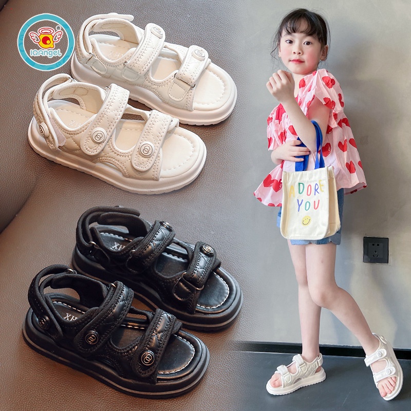 IQ Angel รองเท้าแตะเด็กผู้หญิง แฟชั่น ใส่สบาย ระบายอากาศได้ดีและไม่ลื่น