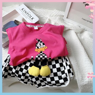 Cotton children, boys and girls, children and children 2023 Summer new cartoon printing heavy industry quick-drying breathable casual vest top