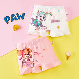 Paw Patrol กางเกงบ็อกเซอร์ขาสั้น ผ้าฝ้ายแท้ สําหรับเด็กผู้หญิง อายุ 2 3 8 ปี