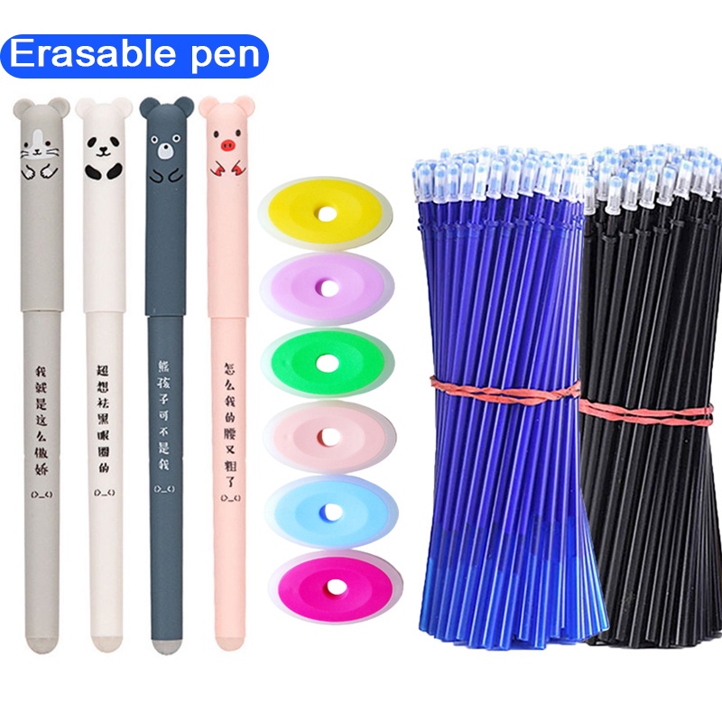 ปากกาเจลลบได้ 0.35 มม. กันน้ํา สีฟ้า / ดํา / แดง ลบได้ 30 ชิ้น / ล็อต สําหรับสํานักงาน โรงเรียน