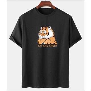 S-5XL Fat and Angry - เสือน่ารัก TShirt UNisex Drifit ใหม่