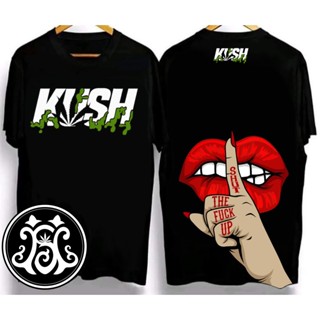 พร้อมส่ง เสื้อยืดลําลอง ผ้าฝ้าย 100% แขนสั้น พิมพ์ลายตัวอักษร KUSH with Safe Word สีดํา พลัสไซซ์ ไซซ์ XS-XXXL สําหรับผู้