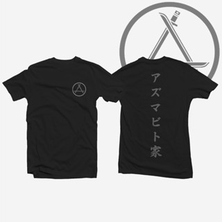 S-5XL เสื้อผ้าคู่รักชายหญิง เสื้อเชิ้ต เสื้อยืดเสื้ออนิเมะ Attack on Titan Azumabito Symbol