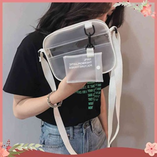Jennifer ❥    Women PVC Jelly Transparent Mini Shoulder Bag Girl Zipper Messenger Handbag Hot