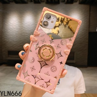 เคสป้องกันโทรศัพท์มือถือ ลายใบโคลเวอร์สี่แฉก สีชมพู สําหรับ Samsung A53 A72 A50S A30 A33 A53 A13 A12 A22 A42 A52 A81 A91 A71 A31 A20 A21 A41 A73 A32 A21S A10S A51