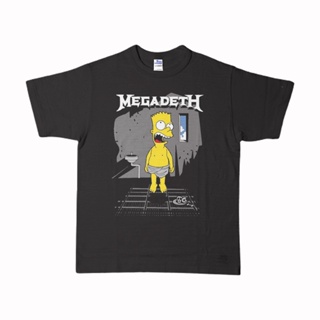 [S-5XL]เสื้อยืด พิมพ์ลาย Megadeth SIMPSONS BAND MUSIC METAL สําหรับผู้ชาย