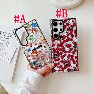 เคสซิลิโคน สำหรับ Clear Case SAMSUNG S23 Plus S23+ S23 Ultra Cute Cartoon Hello Kitty เฮลโลคิตตี้ Soft Silicone Case