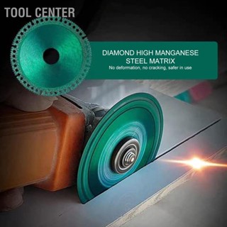 Tool Center ใบเลื่อยตัดมุม อเนกประสงค์ Od100 มม. Id20 มม. สีเขียว สําหรับแก้ว 5 ชิ้น