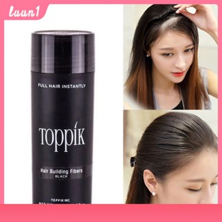 ผงไฟเบอร์สีดำ ปิดผมบาง หัวล้าน ผงโรยหัว Toppik ไฟเบอร์ ปิดผมบาง Toppik hair building fiber 27.5g เพิ่มผมหนา สําหรับผมร่วง ผมบาง Cod