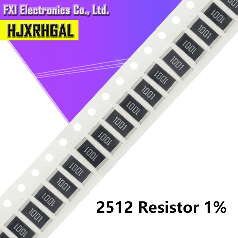 ตัวต้านทานชิป SMD 2512 1% 1W 0.1R 0.01R 0.05R 0.001R 0.33R 1R 0R 10R 100R 2W 0.001 0.01 0.1 0.33 0.0