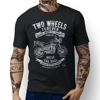 ขายเสื้อยืดแขนสั้น คอกลม พิมพ์ลาย Triumph Tiger 800 Inspired Motorcycle Art S แฟชั่นสําหรับผู้ชาย（S-5XL）
