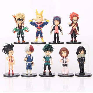 โมเดลฟิกเกอร์ PVC อนิเมะ My Hero Academia URARAKA Bakugou Katsuk Hero Academ 9 ชิ้น