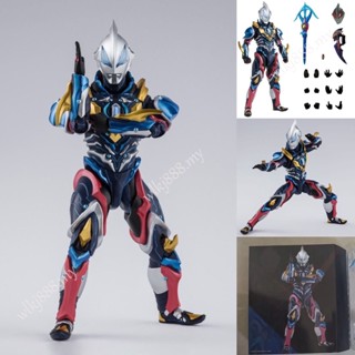 โมเดลฟิกเกอร์ รูปการ์ตูนอนิเมะ Ultraman Geed Zero SHF Rabbit Form Change Face สําหรับตกแต่งบ้าน