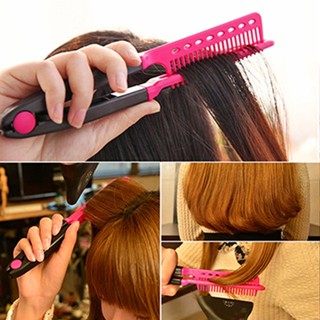 💋GirlsV ชนิด Straightener ผม Comb DIY Salon Hairdressing เครื่องมือจัดแต่งทรงผม