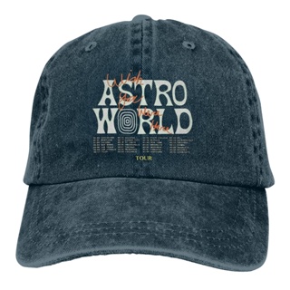 ใหม่ หมวกยีน ขนาดใหญ่ ใส่สบาย ปรับได้ ลาย Travis Scott Astroworld Wish You Were Here Tour Merch Jack Street XQ