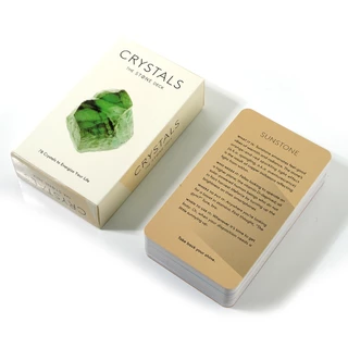 Crystals The Stone Deck - 78 Crystal Cards to Energize your Life New Couple Game Gift