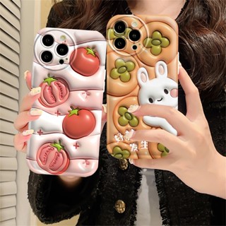 เคสโทรศัพท์มือถือ TPU ลายการ์ตูนกระต่าย ผลไม้ สําหรับ Realme C55 10 4G C35 C33 C31 C15 C12 C25S Realme C11 2021 C20 Realme 5 5i 6i C3 8i Realme C11 2020 C21Y C25Y