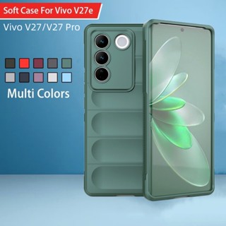 เคสโทรศัพท์มือถือ ซิลิโคนนิ่ม TPU กันกระแทก กันรอยกล้อง สําหรับ Vivo V27E V25E V25 V 27 V27 Pro V27Pro 4G 5G