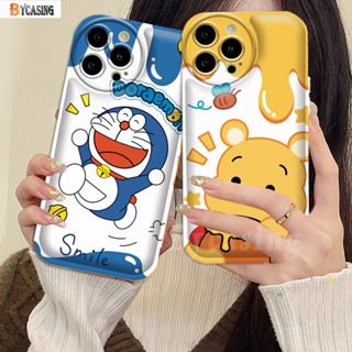 เคสโทรศัพท์มือถือแบบนิ่ม ลายการ์ตูนโดราเอมอน หมีพูห์ 3D สําหรับ VIVO Y02 Y02S Y01 Y16 Y22 Y35 Y12S Y15S Y15A Y21S Y33S Y17 Y15 Y12 Y12i Y11 Y20 Y20S Y91C Y1S Y50 Y30i Y53