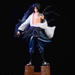 โมเดลฟิกเกอร์ PVC รูปปั้นอนิเมะนารูโตะ Uchiha Sasuke Sword Crow ขนาด 27 ซม. ของเล่นของที่ระลึก สําหรับเก็บสะสม