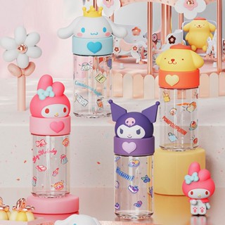 Sanrio แก้วน้ํา แบบพกพา ขนาดเล็ก ลายสุนัขหูใหญ่ น่ารัก สําหรับเด็กนักเรียน