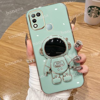 เคสโทรศัพท์มือถือ ซิลิโคนนิ่ม ลายนักบินอวกาศ พร้อมขาตั้ง สําหรับ Infinix Tecno Spark Go 2023 hot 10 11 play x688c X688B