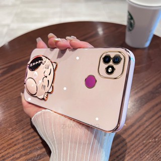 เคสโทรศัพท์มือถือ TPU นิ่ม ขอบตรง พิมพ์ลายแมวน่ารัก 3 มิติ สําหรับ Samsung A04 A04E