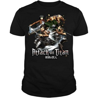 [S-5XL] เสื้อยืดลําลอง แขนสั้น พิมพ์ลาย Attack On Titan Shir SleeeSweaLong เข้ากับทุกการแต่งกาย สําหรับผู้ชาย 560580