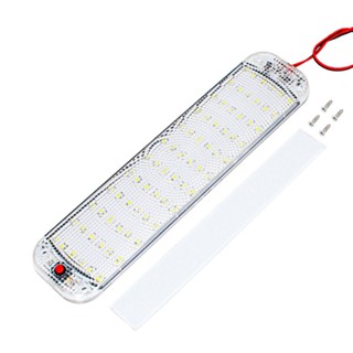 Edb* สายไฟ LED 72 ดวง 12-24V พร้อมสวิตช์เปิดปิด สําหรับติดเพดานรถยนต์ เรือ