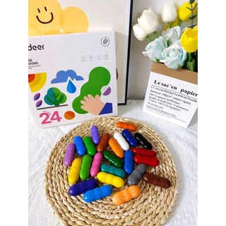 Mideer มิเดียร์ Peas Crayons สีเทียนน้องเล็ก รูปถั่ว จับถนัดมือ