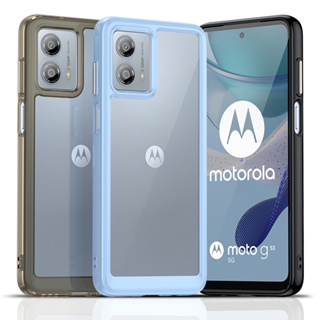 เคสโทรศัพท์มือถือซิลิโคน TPU ใส กันกระแทก หรูหรา สําหรับ Motorola Moto G53 G73 G23 G13 5G