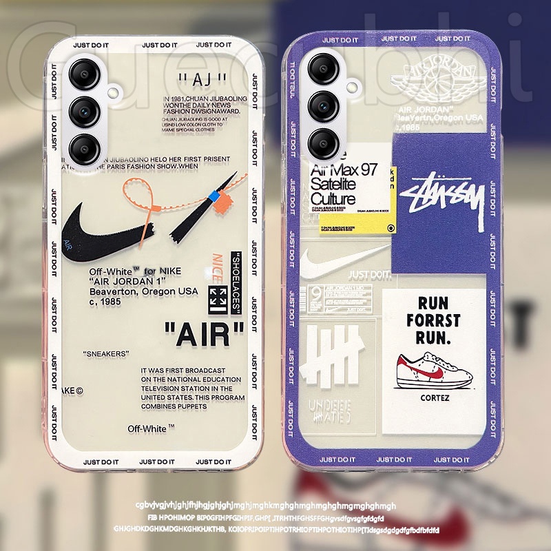 เคสโทรศัพท์ Samsung A25 A35 A55 A15 A54 A34 A24 A14 A05 A05S M14 S23 FE S23+ S23 Ultra A53 A73 มือถือ ซิลิโคนนุ่ม ใส ลายสัญลักษณ์แฟชั่น สําหรับ เคสSamsung Galaxy A54 5G