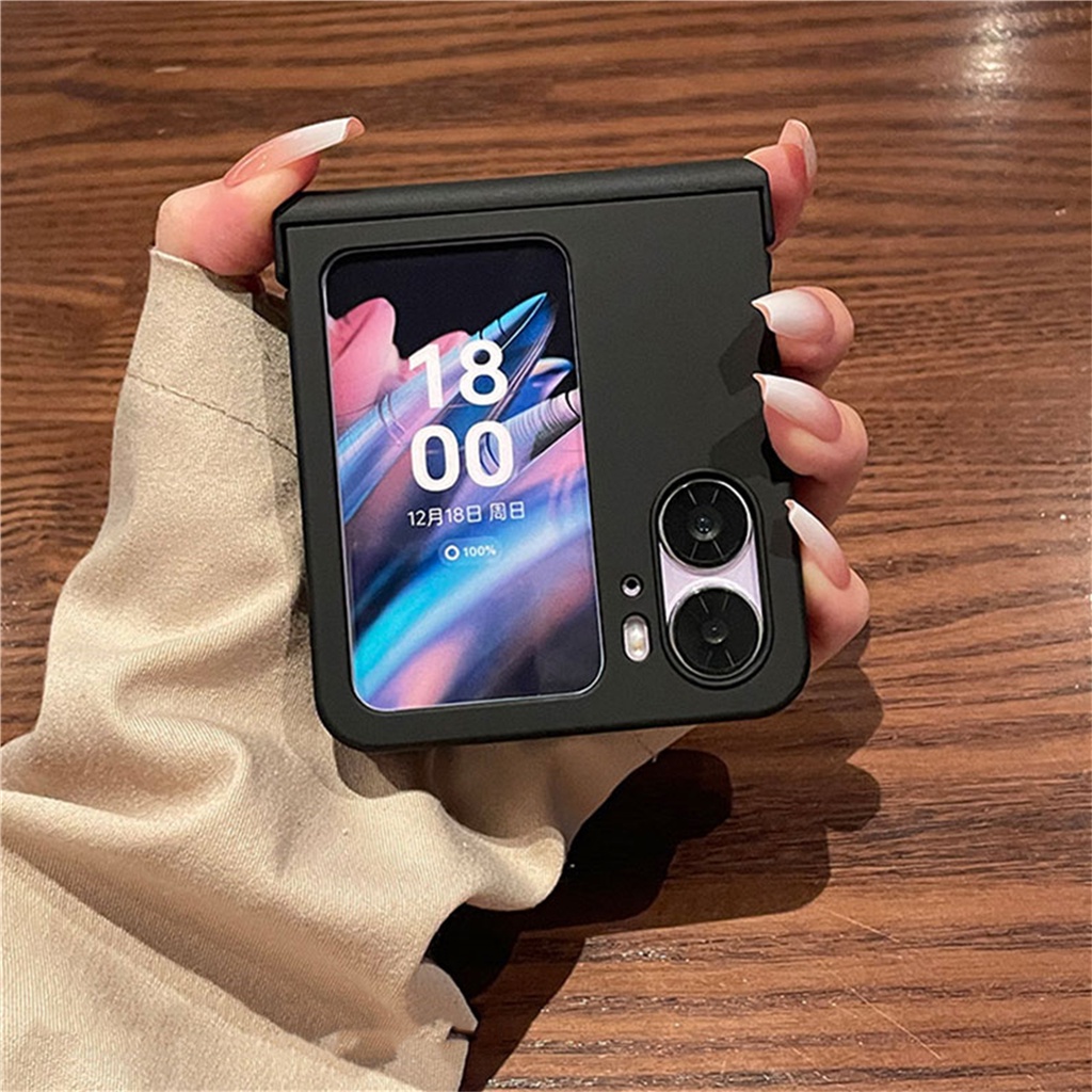 เคสโทรศัพท์มือถือ แบบฝาพับ กันกระแทก สีแคนดี้ หรูหรา เรียบง่าย สําหรับ OPPO Find N2 Flip findn2 Flip Find N2