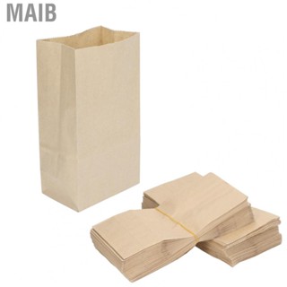 Maib 100 Brown Kraft Grocery Paper Bags  Paper Bags 180x90x55mm