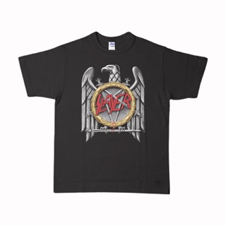 [S-5XL]เสื้อยืด พิมพ์ลายวงดนตรี BAND SLAYER METAL สําหรับผู้ชาย