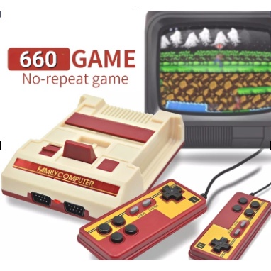 เครื่องเกมส์ FC Compact เกม 8 bit มีเกมส์ในตัวเครื่อง2000 เกมยอดฮิตFC COMPACT BUILDING 2000GAMES SX-